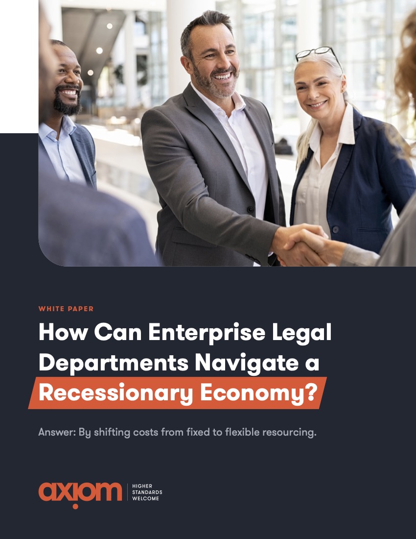 How Can Legal Departments Navigate a Recessionary Economy?