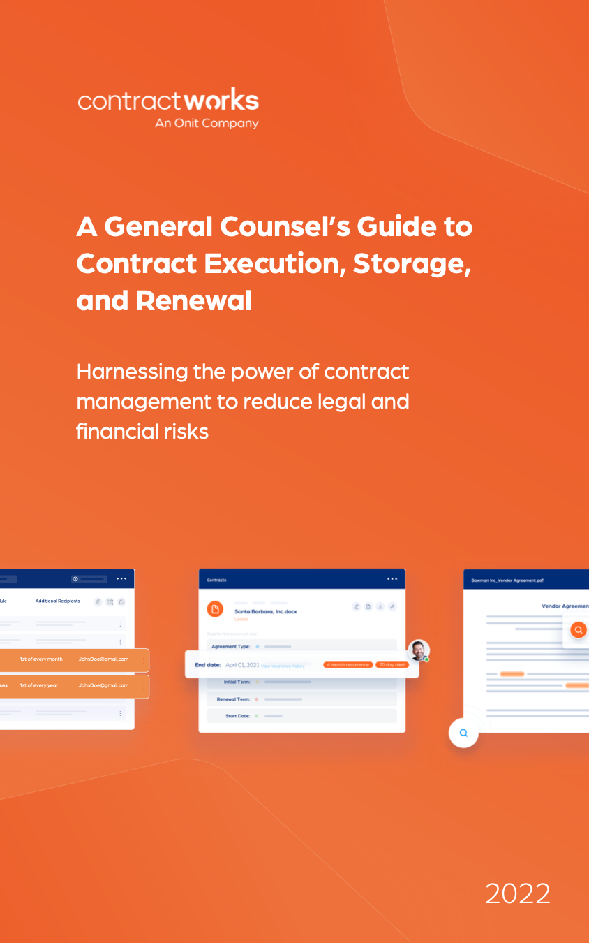 A General Counsel’s Guide to Contract Execution, Storage, and Renewal