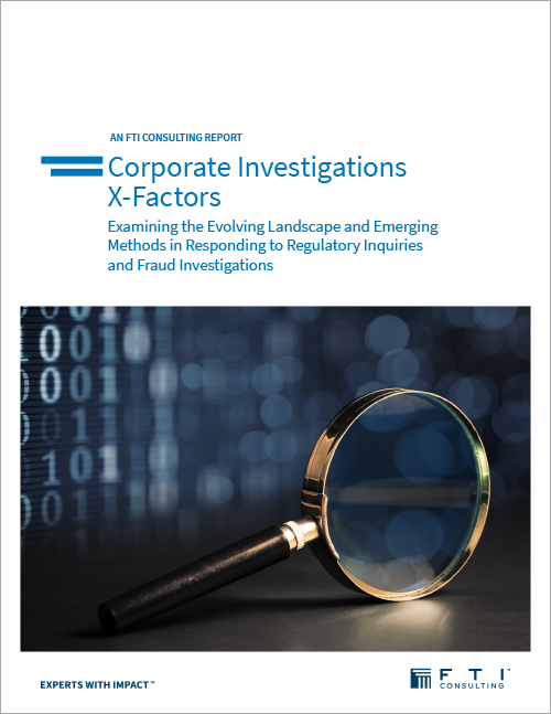 Corporate Investigations X-Factors
