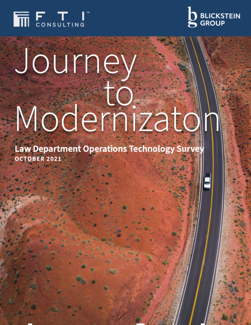 The Journey to Modernization: Law Department Operations Technology Survey