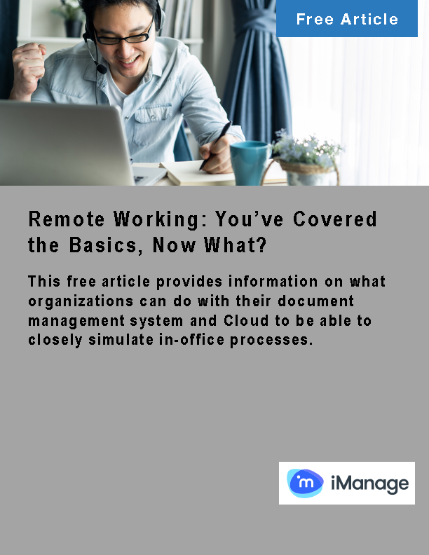 Remote Working: You’ve Covered the Basics, Now What?