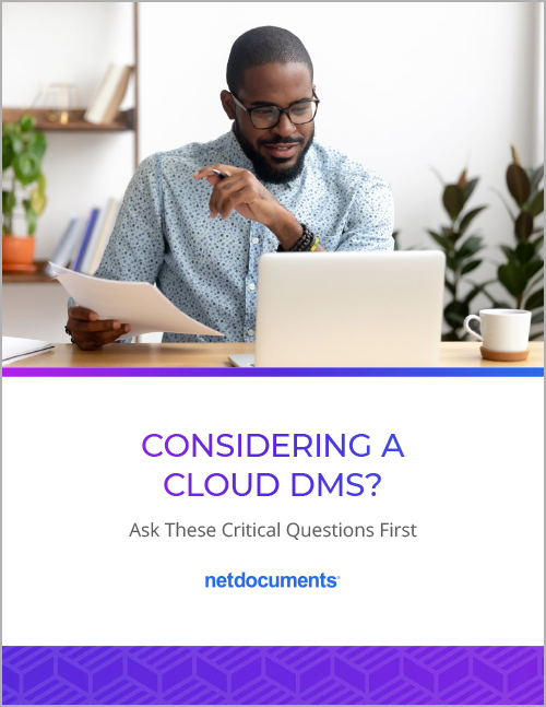 Critical Questions to Ask When Considering a Cloud DMS