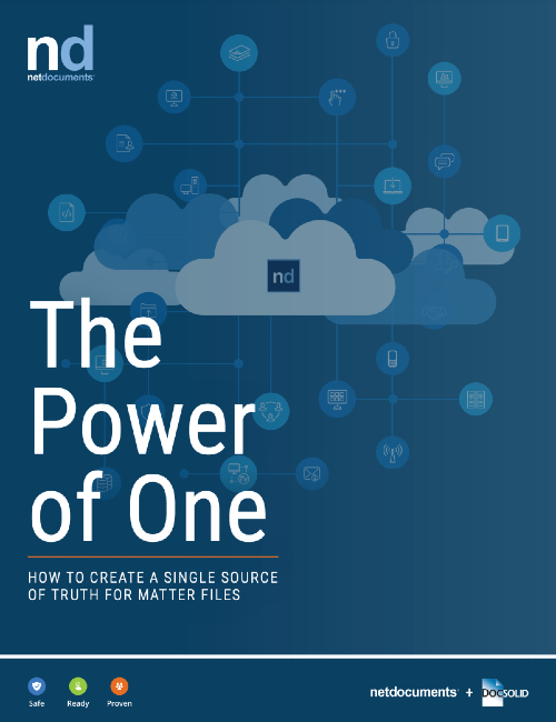 The Power of One: Digital Matter Files